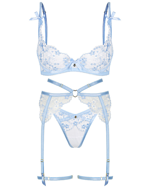 Kendall Garter Set Blue